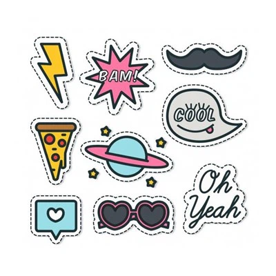 Vedenpitävä Die Cut -tarra